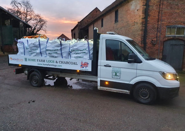 Lorry loaded with logs for delivery