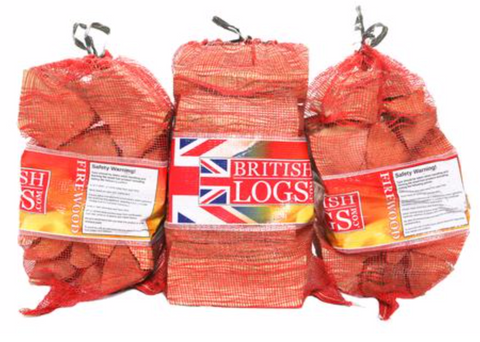 Kiln Dried Hardwood Logs - Nets