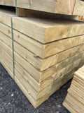 Timber sleepers in Lincolnshire timber yard